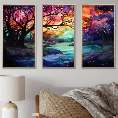Loganville - Aurora Borealis Wall Decor Set