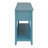 Teal Console Table, With Bottom Shelf