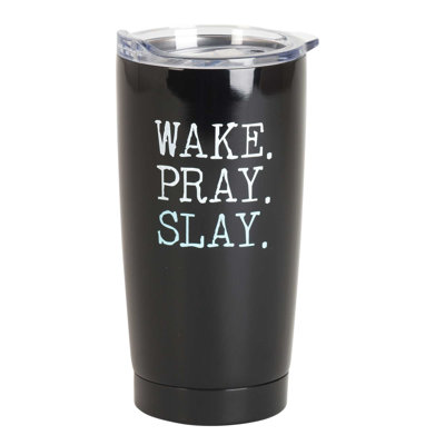 Gobelet Wake Pray Slay noir 20 oz