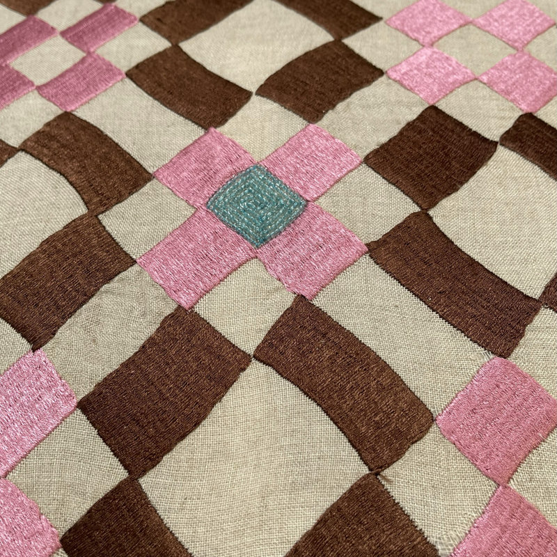 Serengtti Geometric Linen Throw Pillow