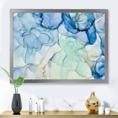 " Blue Luxury Abstract Fluid Art XXV "