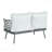 Gray Mariano Steel 4-Pieces Coversation Set Outdoor Furniture-747242881-747242880