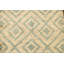 Tapis beige en jute noué à la main de conception unique 4 pi 1 po x 5 pi 10 po New Age