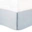 Édredon blanc grand, 100% coton avec matelassage bleu, comprend un édredon, une jupe de lit et 2 taies décoratives de style bord de mer-124576458