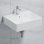 Lavabo de salle de bain mural rectangulaire en porcelaine vitrifiée avec trop-plein 20 po x 16 po Turner