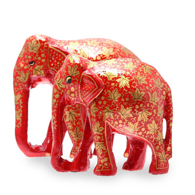Ensemble de sculpture 2 pièces Eriqa Chinar Bond Papier Mache