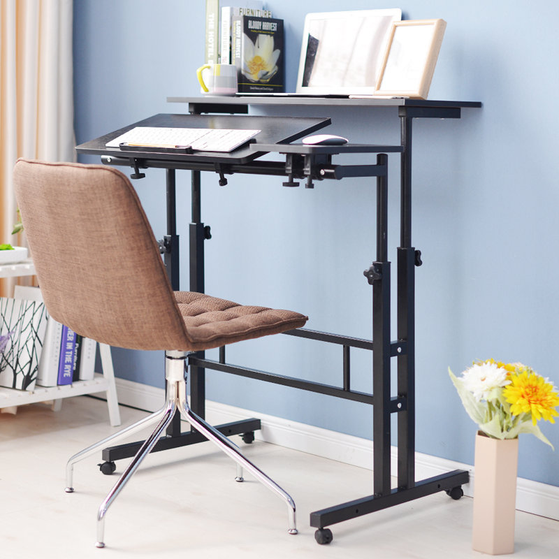Bureau debout à hauteur réglable Pelaga, Noir