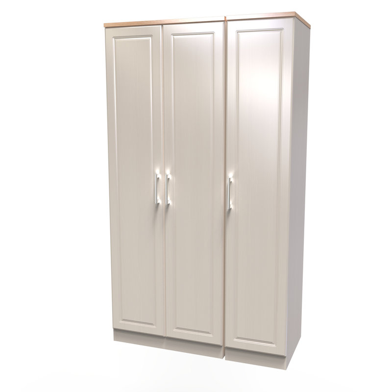 Aalysia 3 Door Wardrobe, Kashmir Ash/Modern Oak