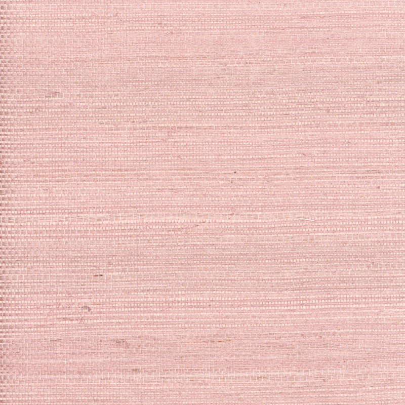Designer Grasscloth Wallpaper by the Roll, Misty Rose