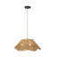 Lustre en rotin à 3 lumières avec motif tressé-312064463