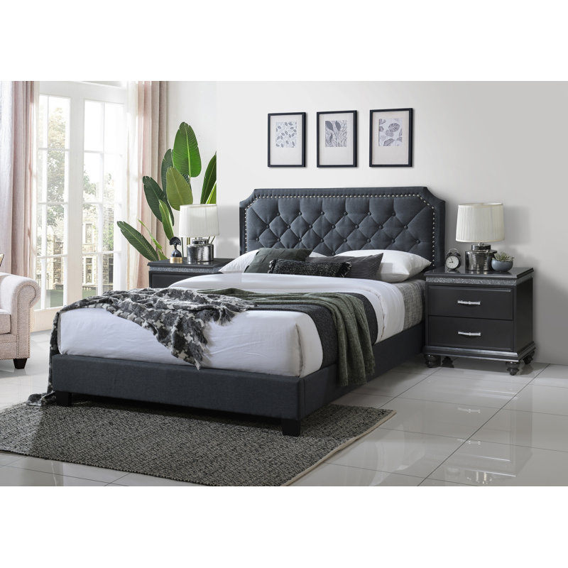 Ensemble de chambre à coucher 3 pièces Kartrina, Grand