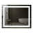 Modern Frameless Rectangular LED Lighted Bathroom Vanity Mirror with Defogger-87291571