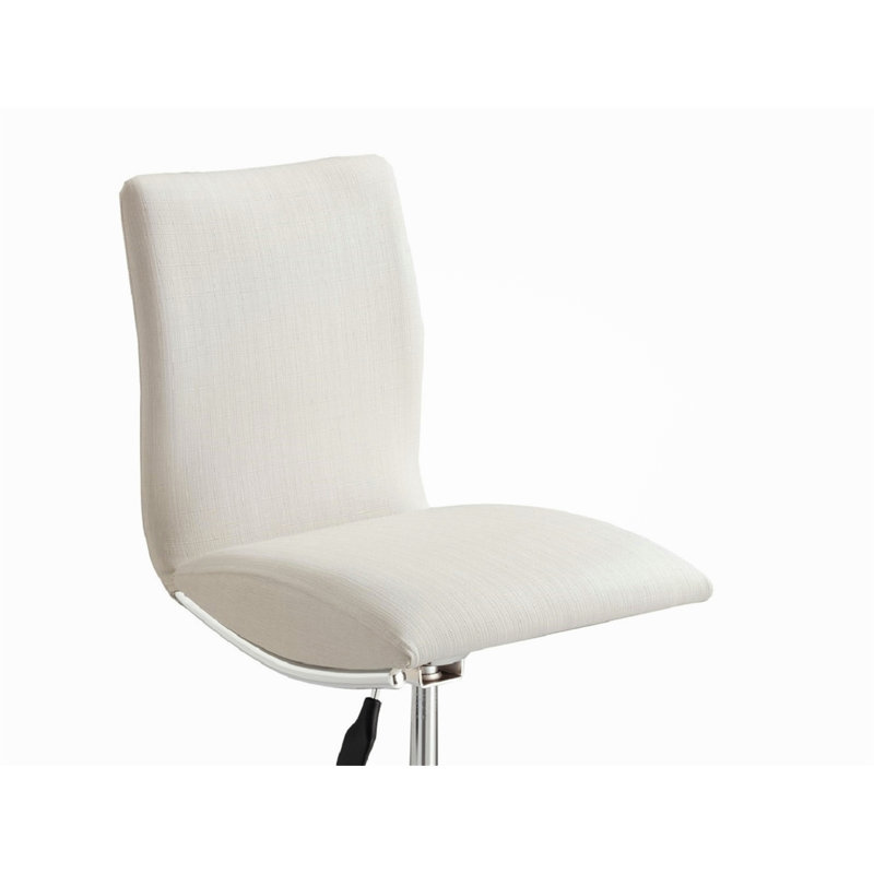 Modern Barstool Leatherette/Chrome Adjustable Height