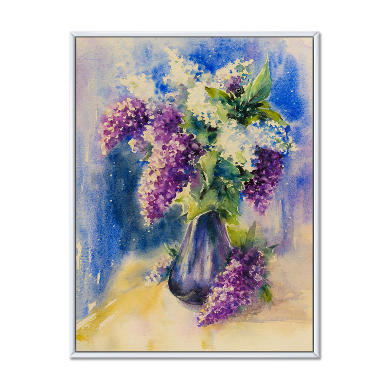 Andhy - reproduction d'art sur toile traditionnelle, H 20 po x l 12 po x P 1 po, Cadre flottant blanc