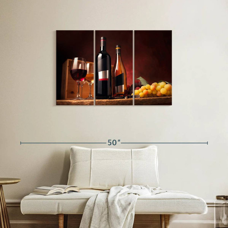 Yarlin Wine On The Table, 24" H x 38" W