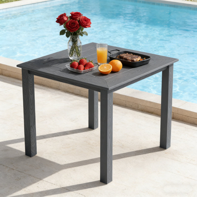 Ensembles repas d'extérieur toutes saisons - Ensembles repas d'extérieur modernes résistants à la rouille pour terrasse de jardin 1 table et 2 chaises