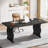 63" Large Executive Desk, Modern Computer Table Writing Desk for 1-2 Person