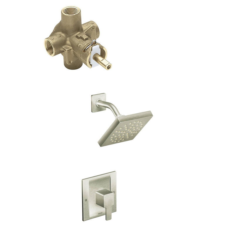 Shower Faucet with Rough-in Valve and Posi-Temp