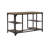 Rhem Industrial Solid Wood Desk With Shelves