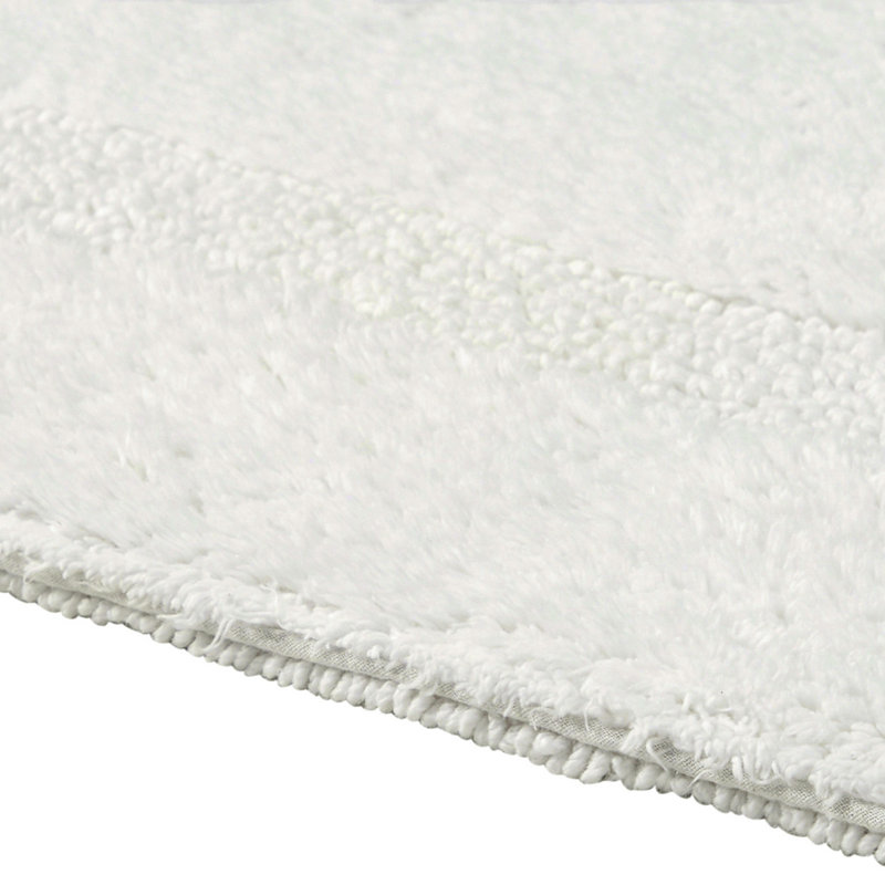 Lux Premium 2370 GSM 100% Cotton 5 Piece Bath Rug Sets, Machine Washable, Super Absorbent & Tufted Weave Reversible Bath Mat for Bathroom, Shower, and Tub, Oeko-Tex Certified Bathroom Rugs, Ivory