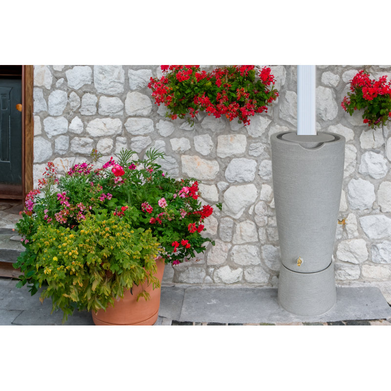 Baril de pluie 50 gallons Impressions Stone, Granite pâle