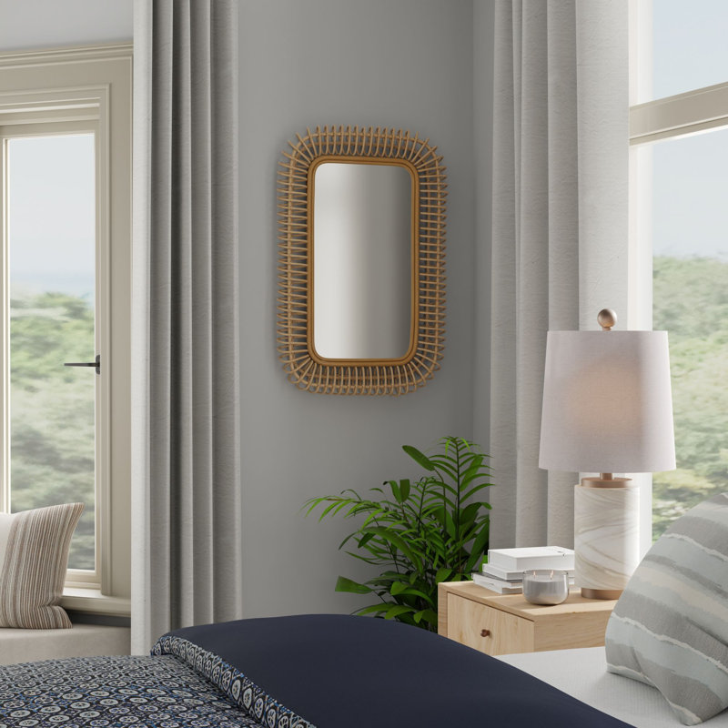 Whitcomb Rattan Rectangle Mirror