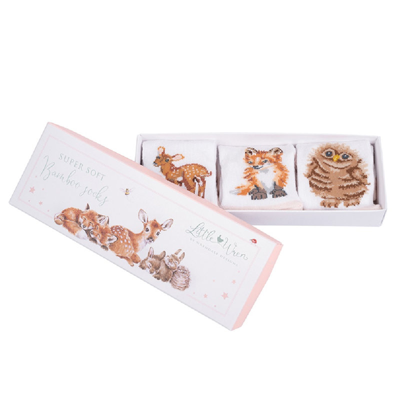 Wrendale Designs Little Wren Baby Bib Gift Set - Little Forest
