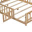 Full Size Floor Platform Bed With Fence And Door-363442562