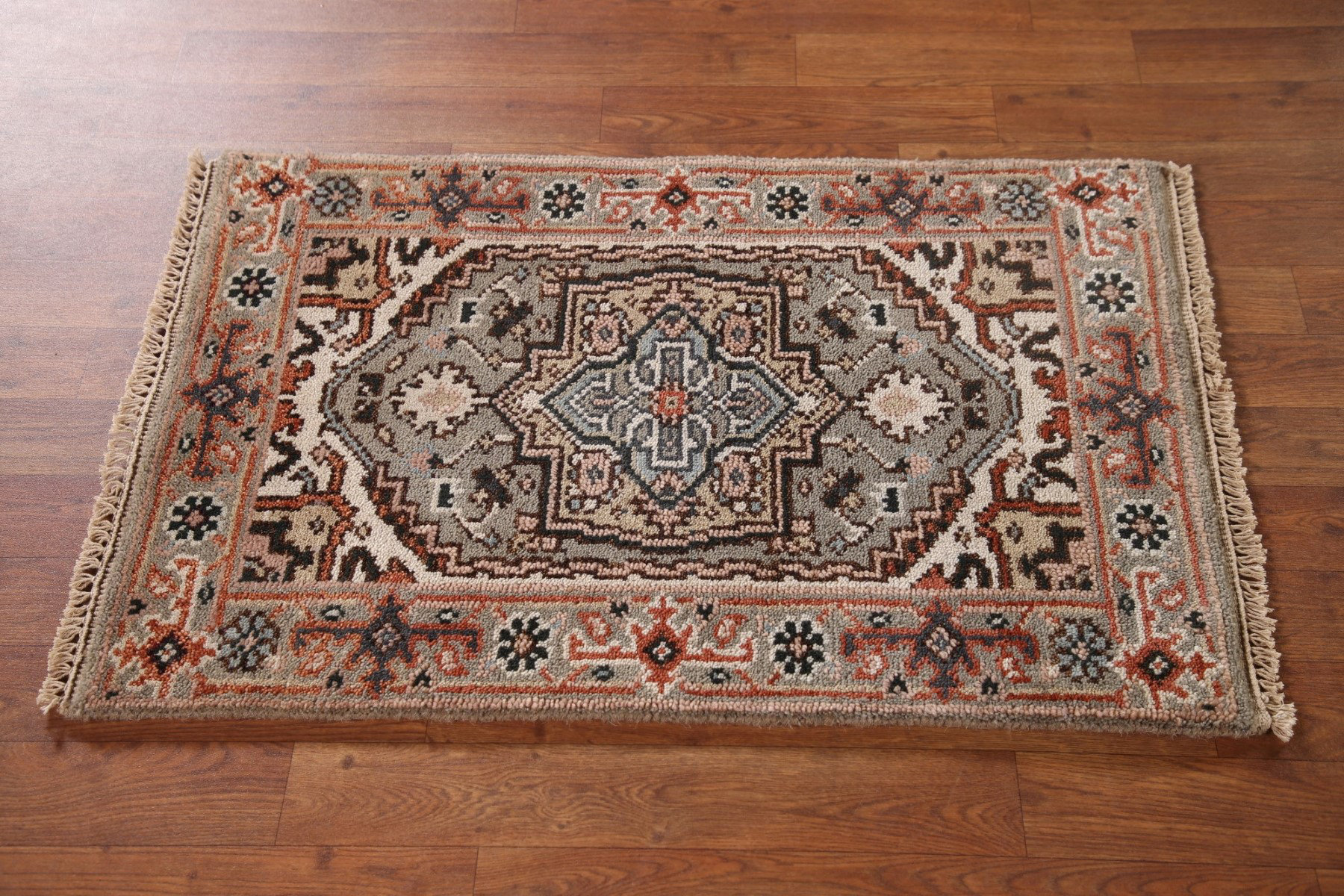 Indian Rug Horizontal Bungalow Rose Geometric Traditional Indian Rug 2x3 | Wayfair