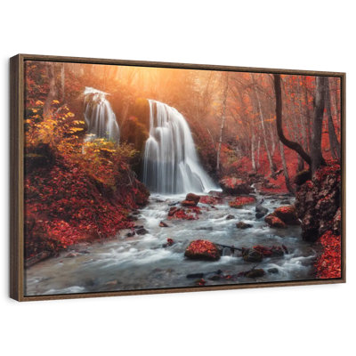 Waterfall In Autumn