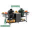 Table de barbecue en métal pour l'extérieur - compatible avec deux gros œufs, 18 po, noir et argent, poids de 110,46 lb, hauteur de 34,28 po, largeur de 25,57 po, profondeur de 101,3 po, 6 roulettes verrouillables, 4 tablettes ouvertes, 2