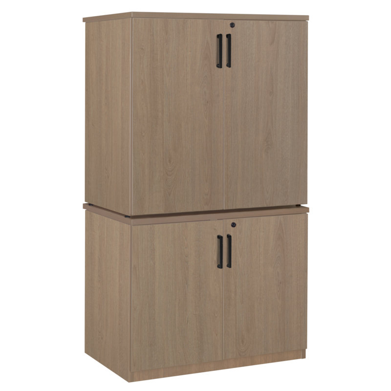 29 po Dennard Armoire de rangement avec 35 po Armoire de rangement, Chêne noble