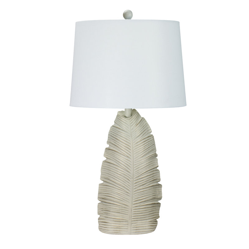 Nunam Resin Table Lamp, Casual White, 28" H x 14" W x 14" D