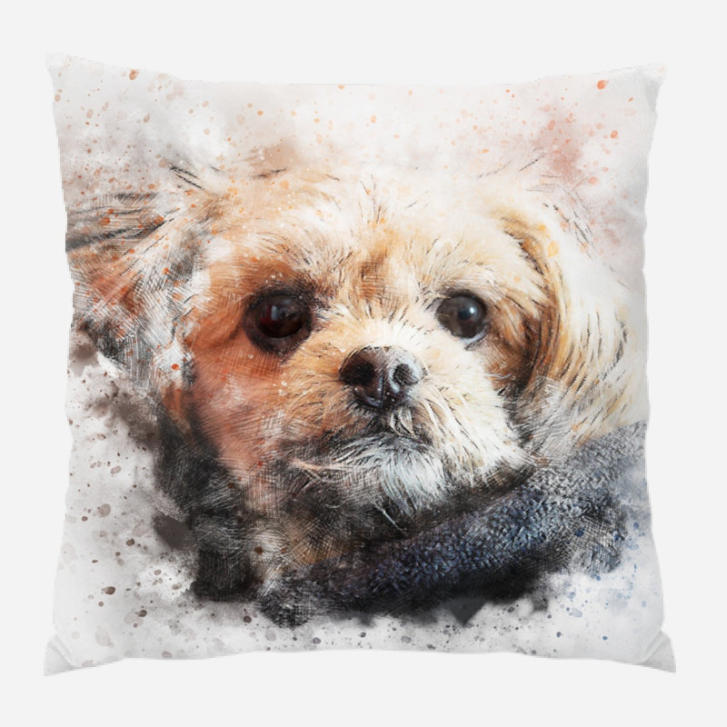 Coussin pour chien Rawson, Microsuède, Intérieur
