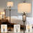 Farmhouse Floor Lamp With Dual Light Sources And Nightlight, Vintage Tall Standing Lamp For Living Room, Bedroom, Or Office Corner, Includes Bulbs