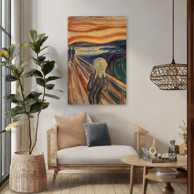 The Scream - Art figuratif expressionniste, H 48 po x l 32 po