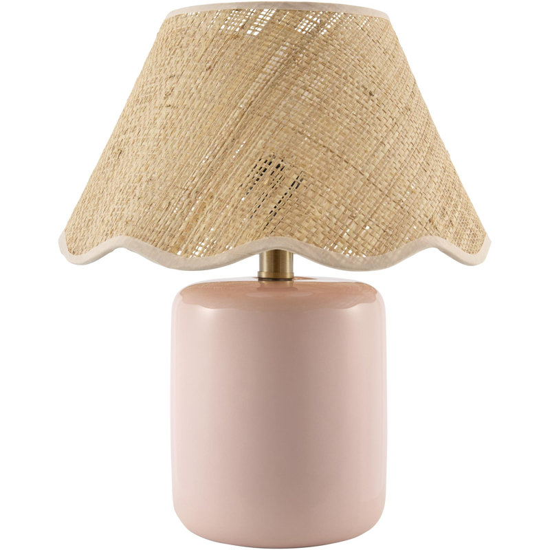 Aashif Table Lamp, Brown, Pink