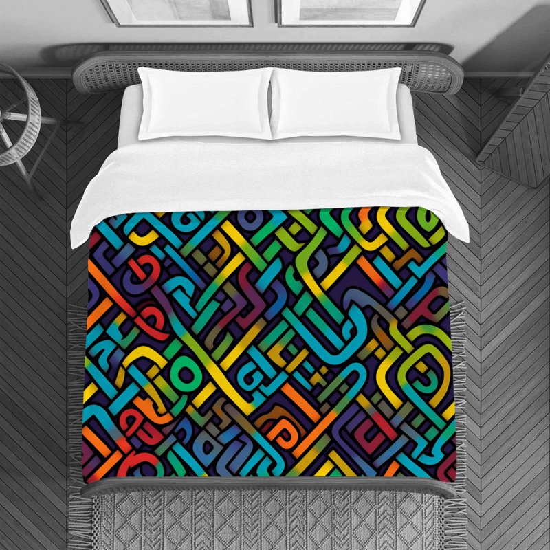 Machine Printed Duvet Cover, Twin Duvet Cover