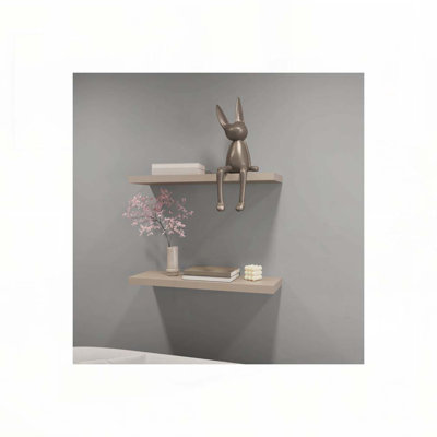 Taupe Floating Shelf