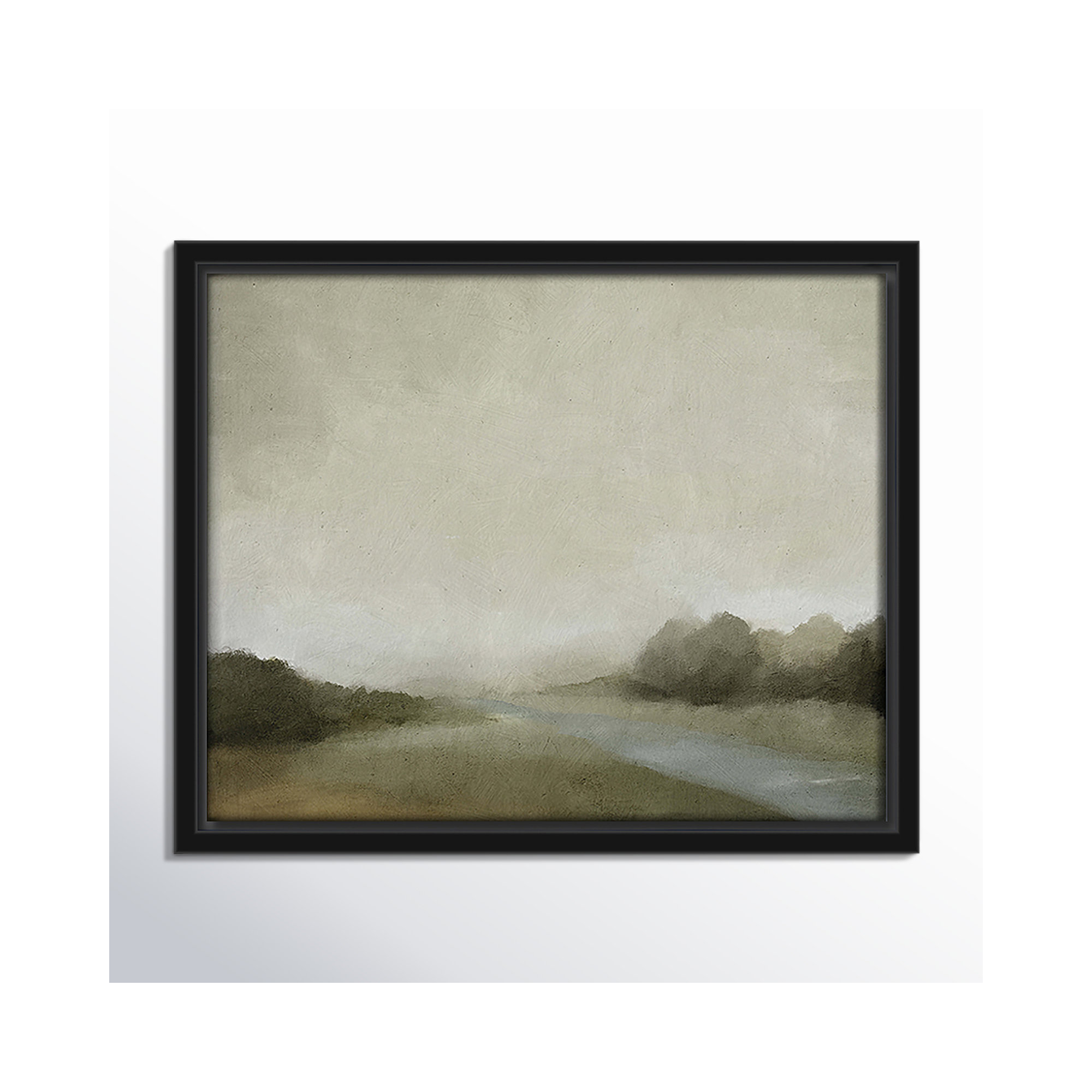 Lovers Creek, 9.5" H x 11.5" W, Black
