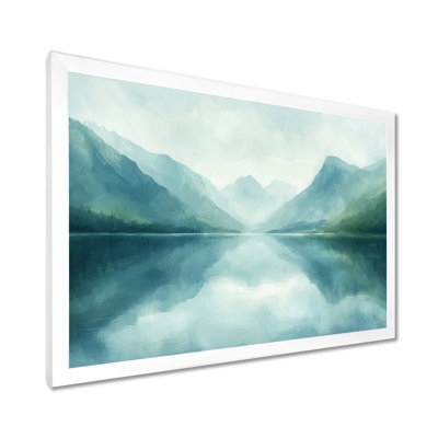 Genevie Mountain Lake Silent Reflections I - montagnes, art mural