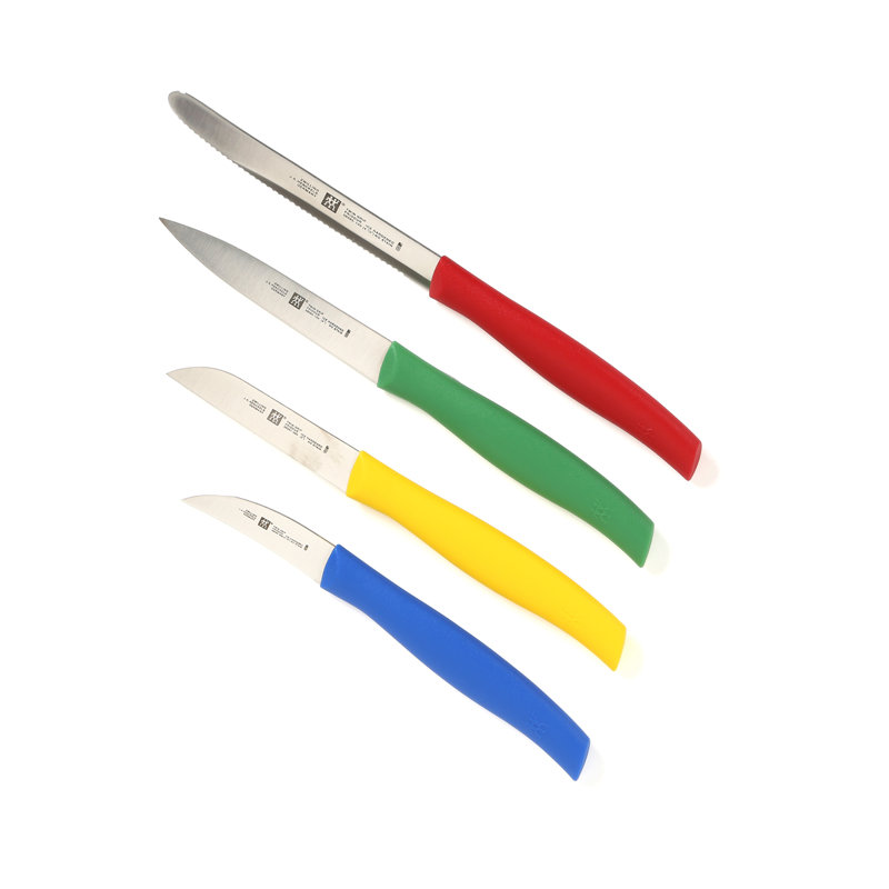 Ensemble de couteaux d'office multicolores 4 pièces Zwilling