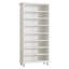 Armoire de rangement pour chaussures 28,35 po à 8 niveaux avec bande lumineuse à DEL, étagère à chaussures en bois pour 26 paires, grand range-tout ouvert de 68,9 po