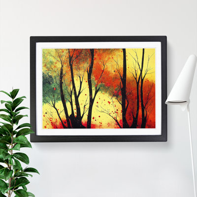 Colourful Autumn Forest Vol.2 Abstract - Single Picture Frame Painting