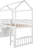 Twin Loft Bed With Two Drawers And Slide, House Bed With Slide