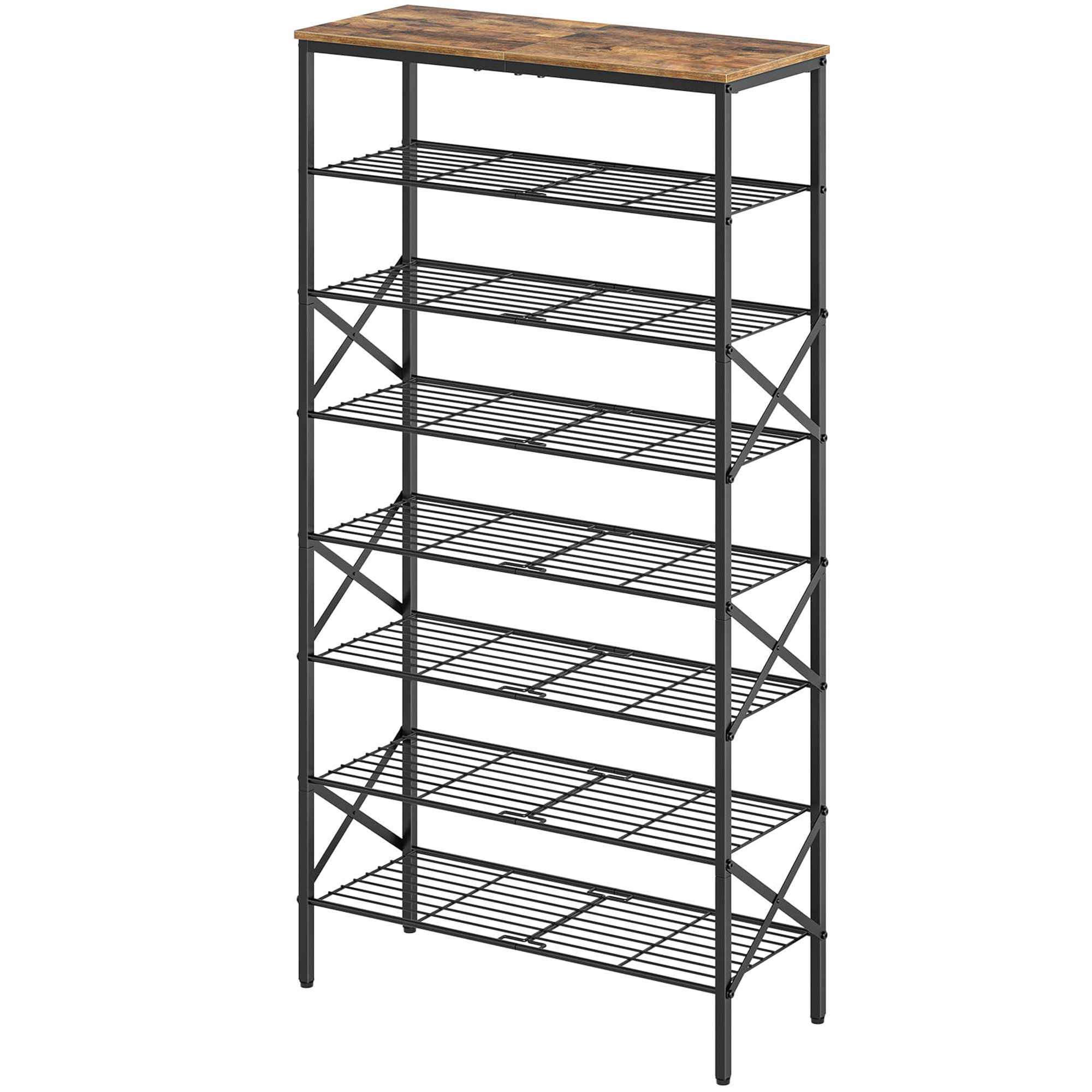 32 Pair Shoe Rack (Set of 2) Rebrilliant Finish: Black