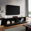 140×35×30cm TV cabinet,RGB LED light strip,Stand for TVs up to 55"-557511827