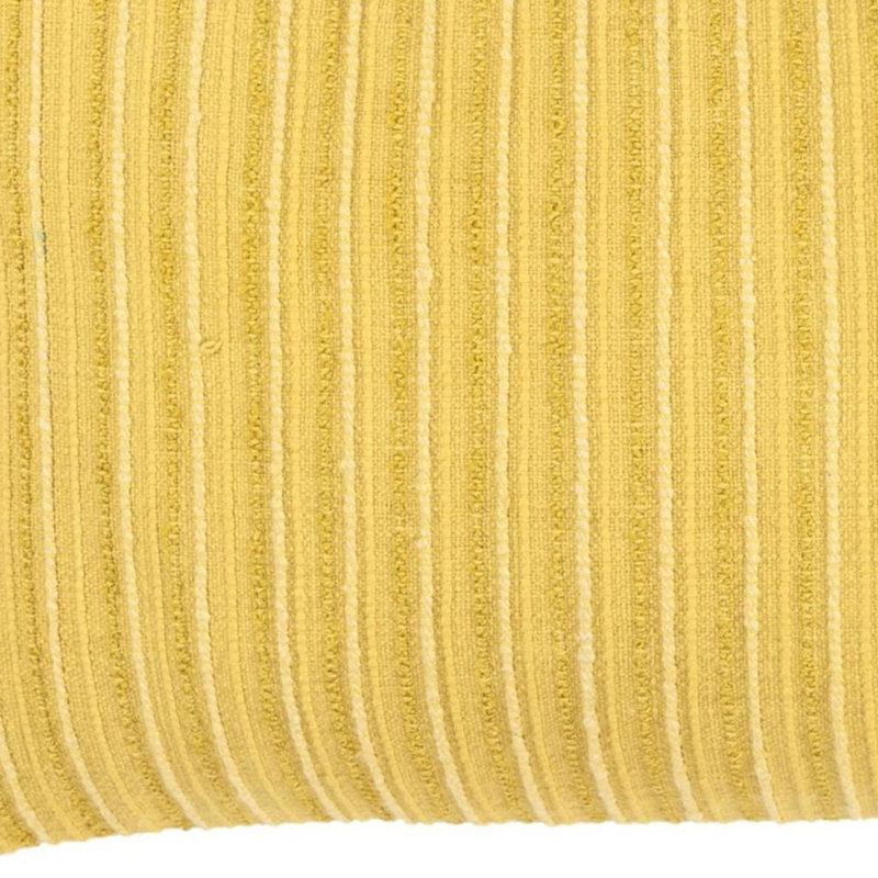 Oreiller 14 po x 14 po en mélange de coton jaune