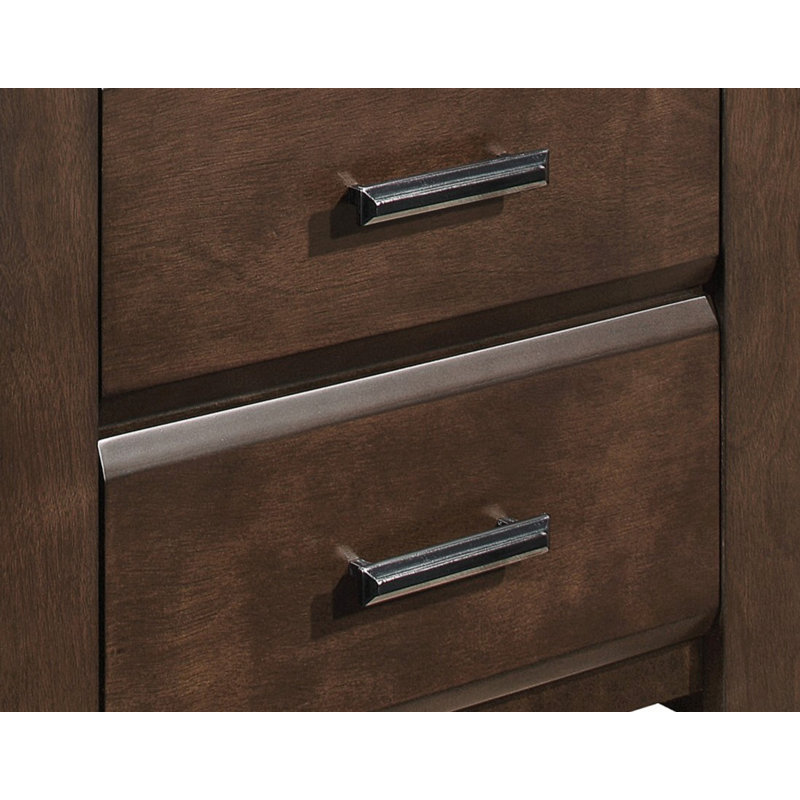 Table de chevet à deux tiroirs 1pc
