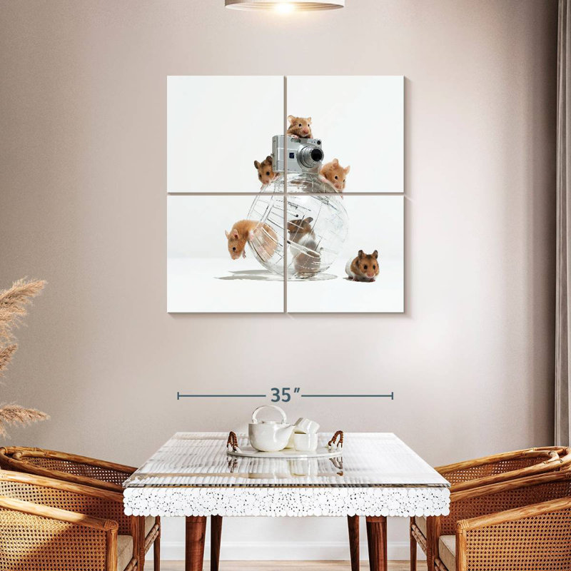 Brampt Picture Perfect Hamsters, 38" H x 38" W